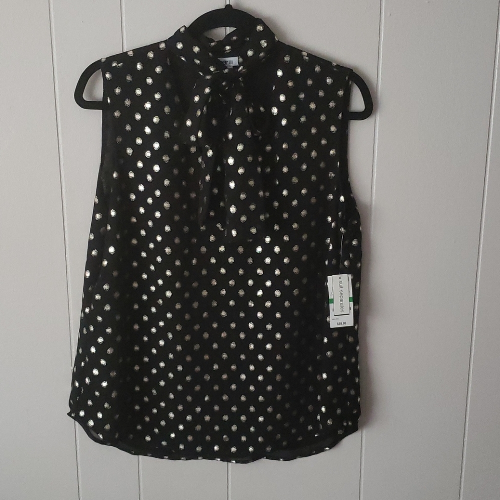 Shirt with attached bow